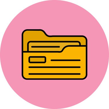 Bir belge simgesinin vektör illüstrasyonu