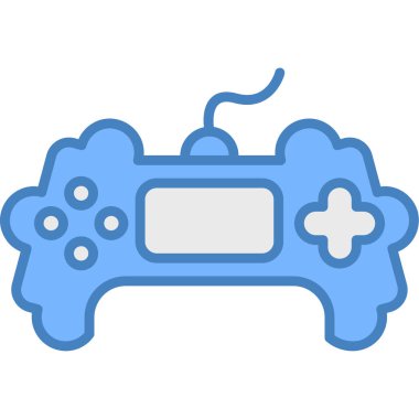 Oyun joystick simgesi vektör çizimi tasarımı