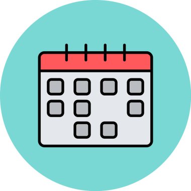 Kolayca düzenleyebilen veya düzenleyebilen Takvim Vektörü simgesi