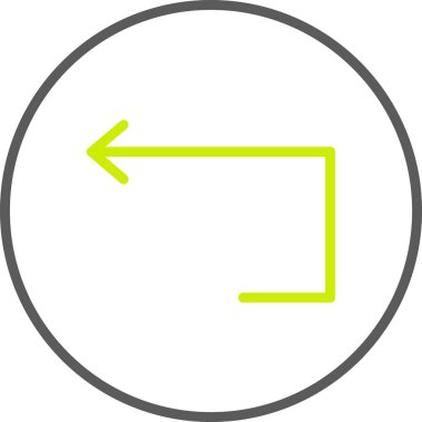 Yön ok simgesi, vektör illüstrasyonu