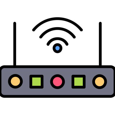 Yönlendirici. Web simgesi basit illüstrasyon