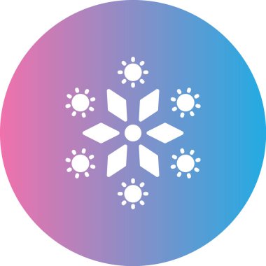 Kar tanesi. Web simgesi basit tasarım