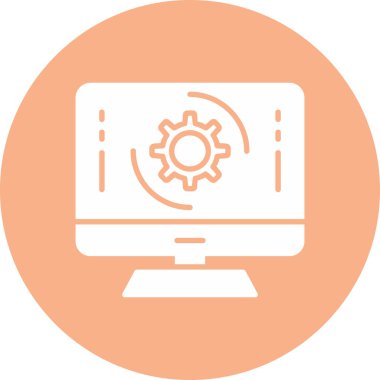 Ayarlama. Web simgesi basit illüstrasyon