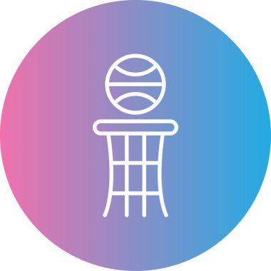 Basketbol topu. Basit resimleme