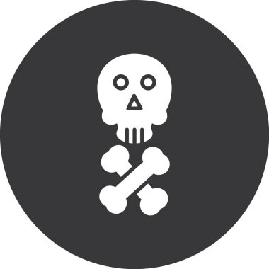 kafatası simgesi modada izole edilmiş arkaplan