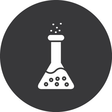 kimyasal şişesi kutsal kişilerin resmi, vektör çizim