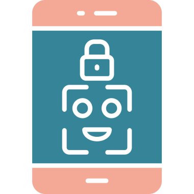 Akıllı telefon. Web simgesi basit illüstrasyon