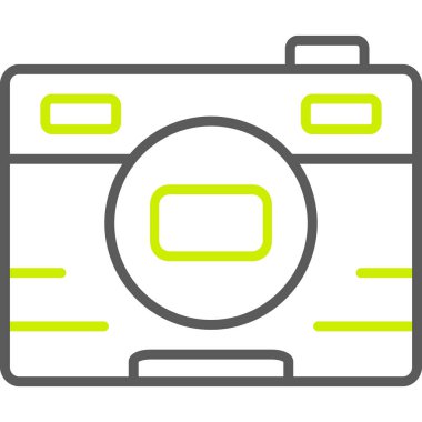 Kamera. Web simgesi basit illüstrasyon