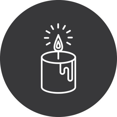 Mum simgesi vektör illüstrasyonu