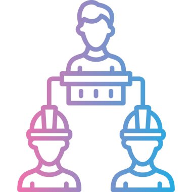 Mühendis simgesi vektör çizimi