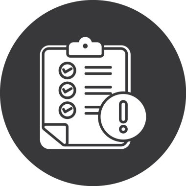 işaretli simge vektör resimlemesi olan belge