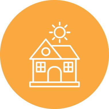 Ev. Web simgesi basit tasarım