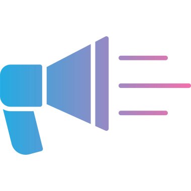 megafon ikon vektör illüstrasyon tasarımı