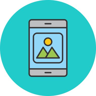 akıllı telefon simgesi vektör illüstrasyonu