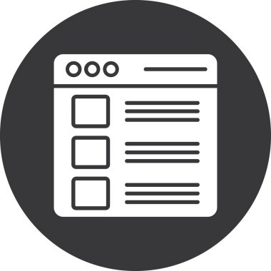 Kontrol listesi simgesi. vektör illüstrasyonu.