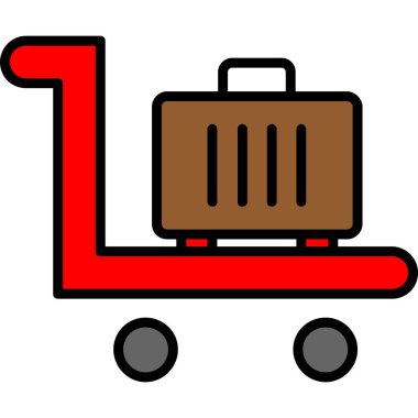 Bagaj simgesi ile arabası
