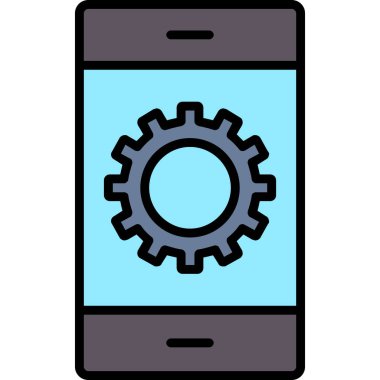 Cep telefonu. Basit resimleme