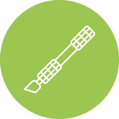 Tek bir testere simgesinin vektör illüstrasyonu