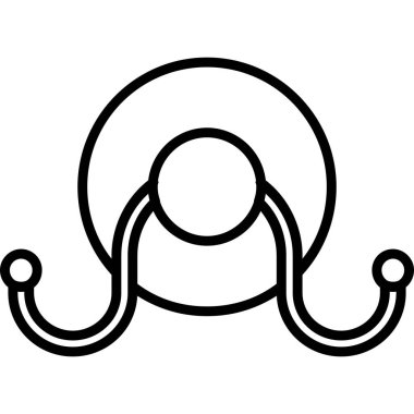 Ahtapot. Web simgesi basit illüstrasyon