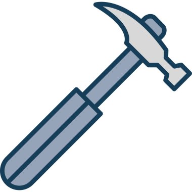 Çekiç ikonu vektör illüstrasyonu