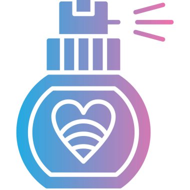 Bir aşk şişesinin vektör çizimi