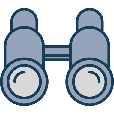 Dürbün. Web simgesi basit illüstrasyon