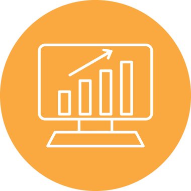 grafik simgesinin vektör illüstrasyonu