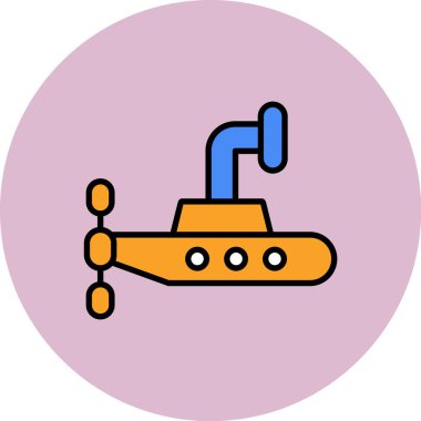 Bir gaz simgesinin vektör illüstrasyonu