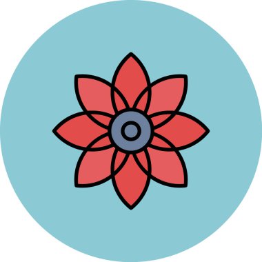 Çiçek vektör simge işareti simge vektör çizim kişisel ve ticari kullanım için..