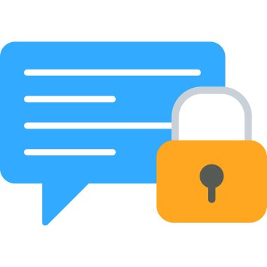 Sohbet mesajı vektör illüstrasyonu