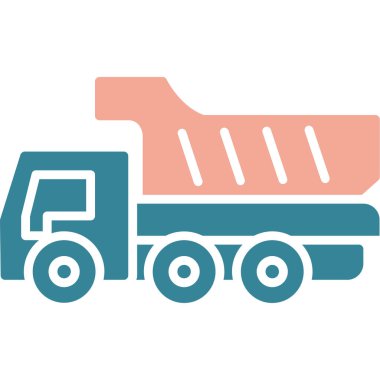 Kamyon. Web simgesi basit illüstrasyon