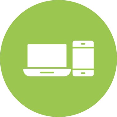 bilgisayar vektör çizgisi simgesi, teknoloji veya illüstrasyon