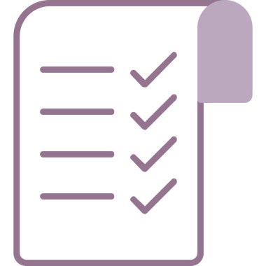 Liste. Web simgesi basit illüstrasyon