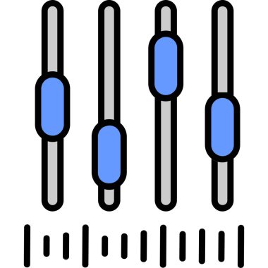 Müzik simgesi vektör illüstrasyonu