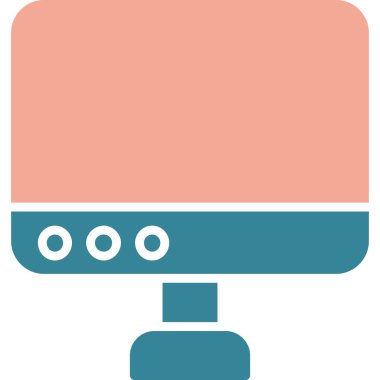 TV simgesi, vektör illüstrasyonu