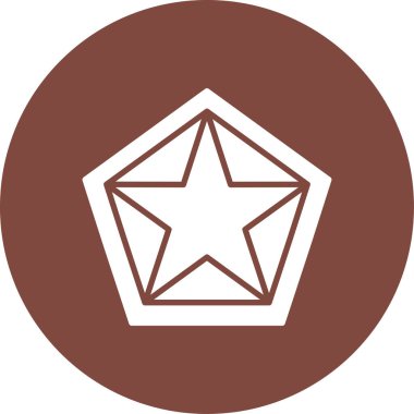 Yıldız simgesinin vektör illüstrasyonu