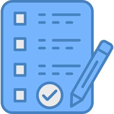 Kontrol listesi. Web simgesi basit illüstrasyon