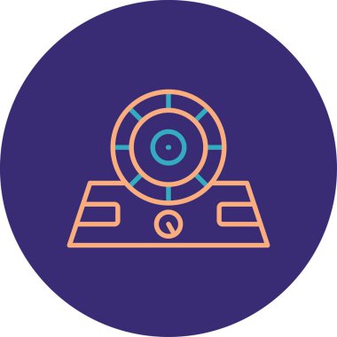 Müzik çaların modern bir simgesinin vektör çizimi