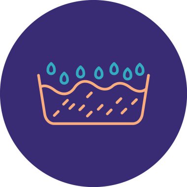 Bir doğum günü pastası simge vektör çizim