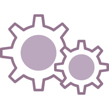 dişli simgesi vektör illüstrasyonu