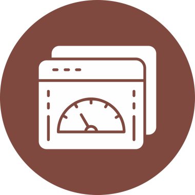 tarayıcı simgesi, vektör illüstrasyonu