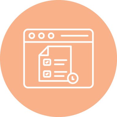 Belge simgesinin vektör illüstrasyonu