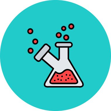 Bir kimyasal simgenin vektör illüstrasyonu