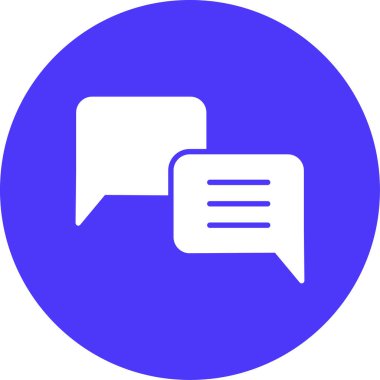 Sohbet simgesi vektör illüstrasyonu