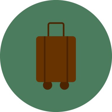 bagaj. Web simgesi basit illüstrasyon