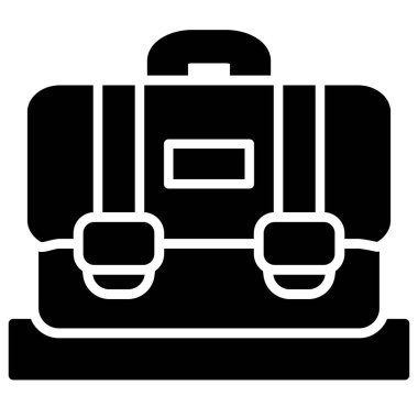 bagaj. Web simgesi basit illüstrasyon