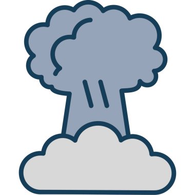 Bulut. Web simgesi basit illüstrasyon