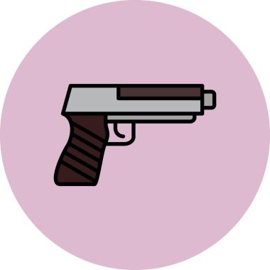 tabanca, illüstrasyon, beyaz arkaplandaki vektör.