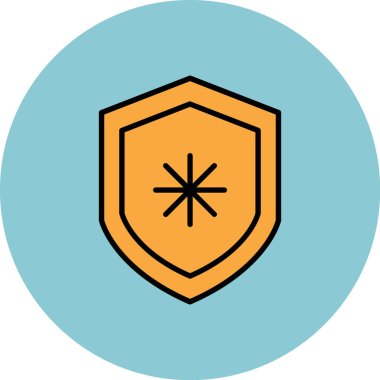 kalkan vektör simgesi modern basit vektör çizimi