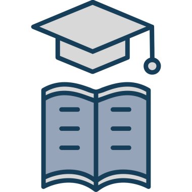 kitap eğitimi bilgi simgesi ana hatları biçiminde
